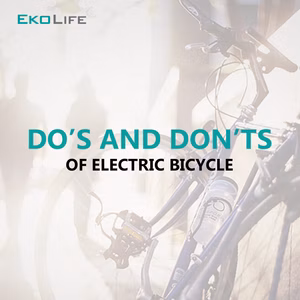 Do's And Don'ts of electric bicycle safety and usage tips for riders and maintenance.