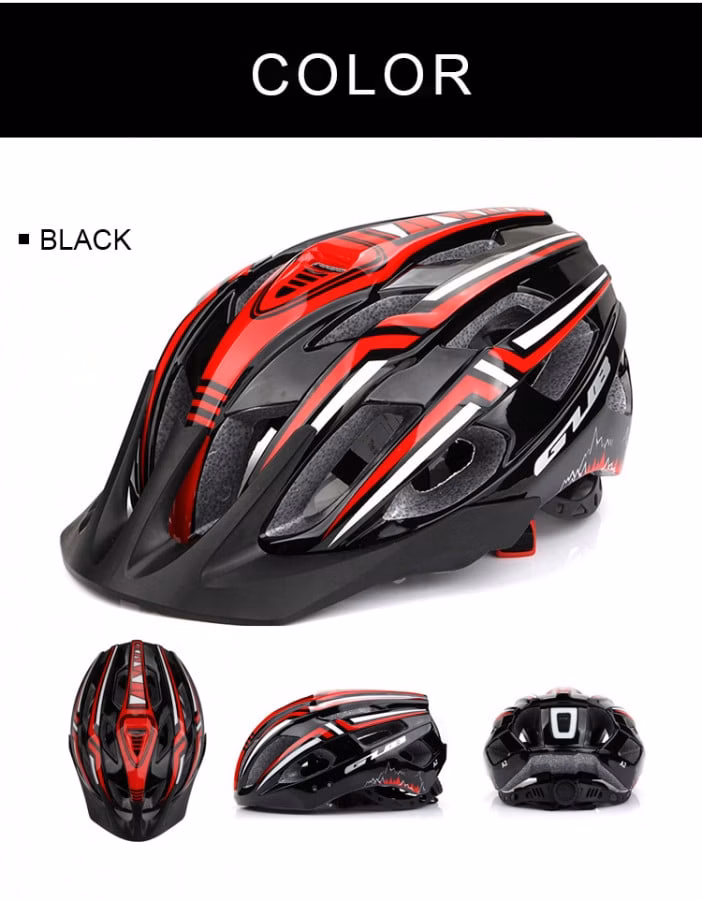 GUB A2 Helmet with Rear Light in black, designed for safety and visibility while cycling
