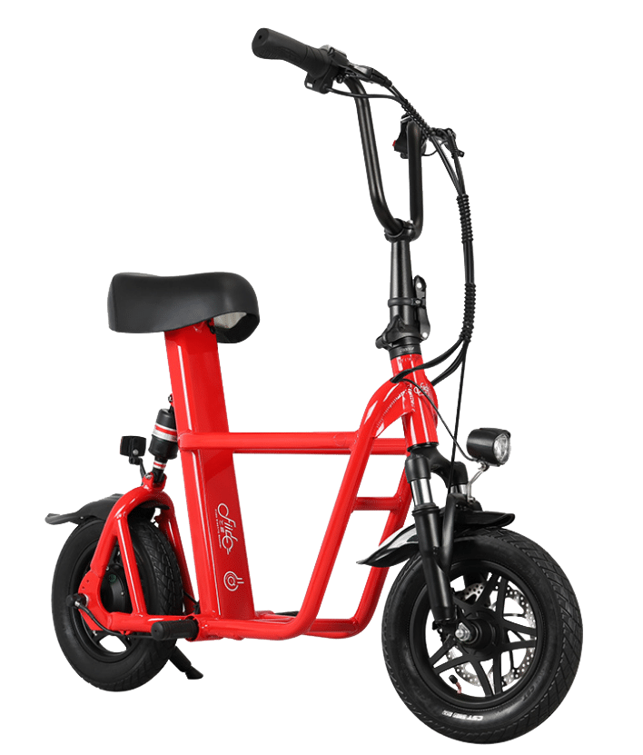 Fiido Q1S Electric Scooter - Red - Standard 10Ah (36V)