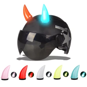 Animated Cartoon Attachment for Helmets Ebike Helmets - Devil Horns with Light