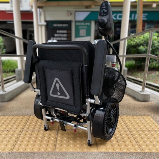 eDegree EW4 Heavy Duty Aluminum Electric Wheelchair - Folded