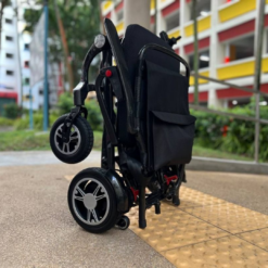 eDegree EW2 Carbon Light Pro Electric Wheelchair - Folded