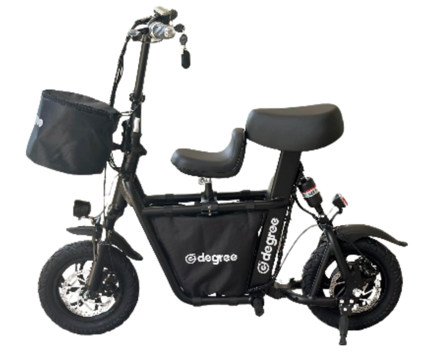 eDegree FS1 UL2272 Certified Electric Scooter - Standard 12.8Ah (48V) - Matt Black