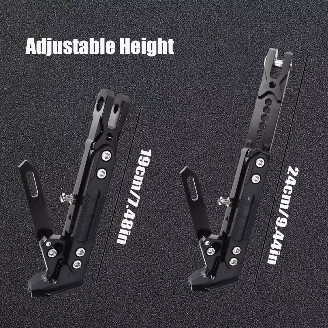 CNC Ebike Kick Stand / Motorbike Kick Stand made of durable metal for electric bicycle and motorbike stability