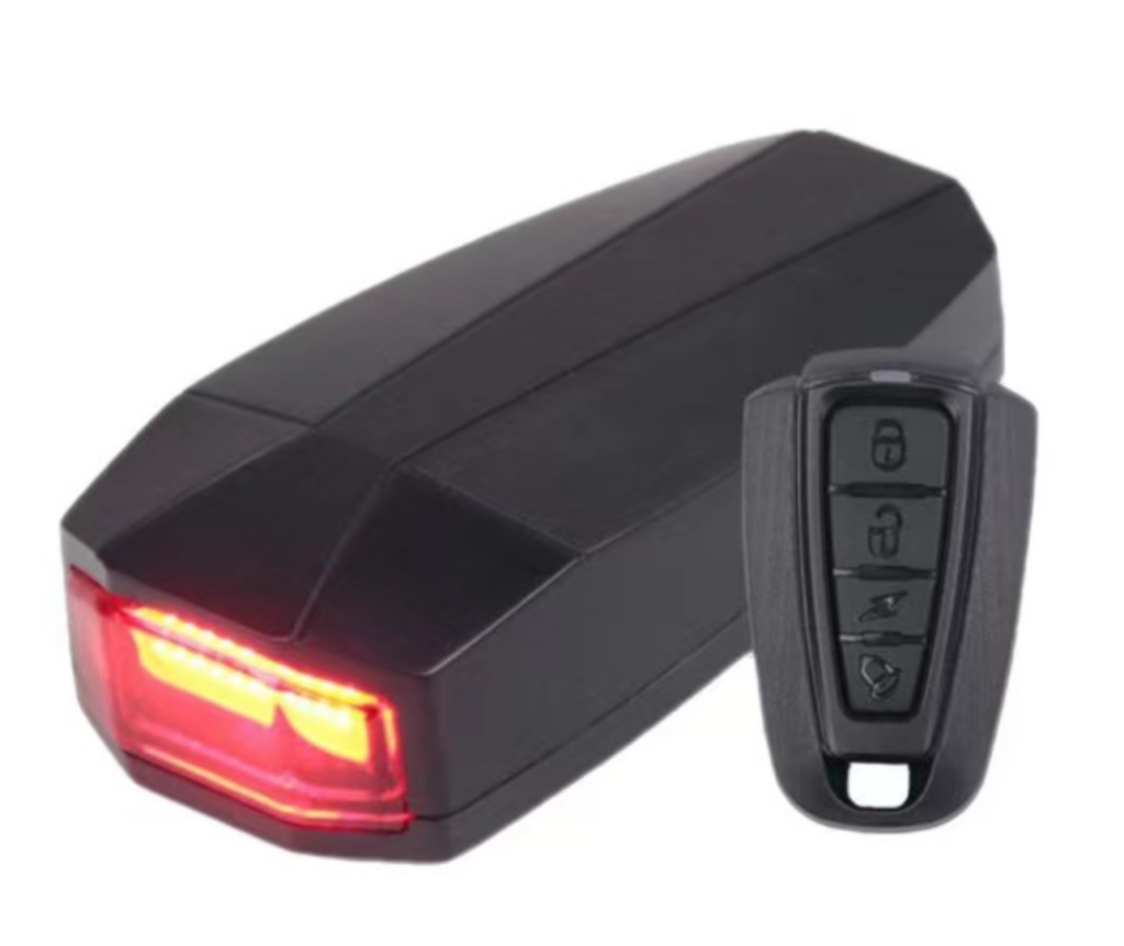 A6 Burglar Alarm with Rear Light for ebikes electric bicycle and electric scooter