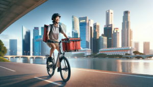 Singapore Food Delivery Riders - Jimove Mc Pro Electric bicycle