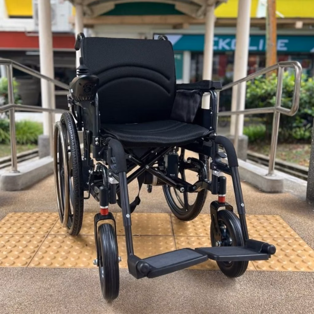 eDegree EW5 Heavy Duty Carbon Steel Electric Wheelchair - Outdoor