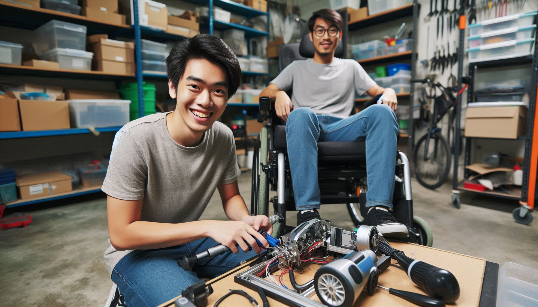 Electric wheelchair repair