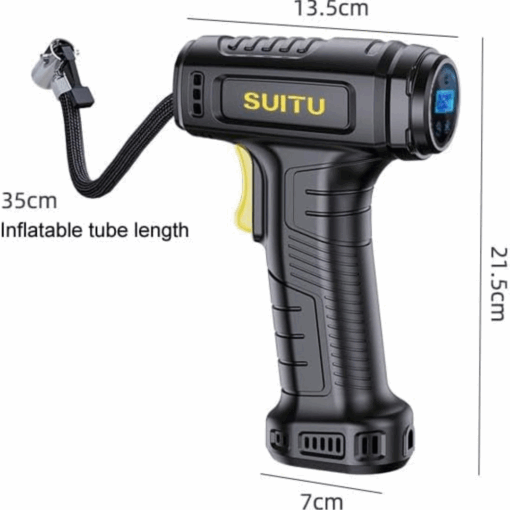 Portable Electric Air Pump, High Pressure For Ebike Electric Scooter - Sizing