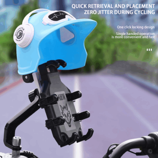 Bike Shock-Proof Phone Holder with Cover - outdoors