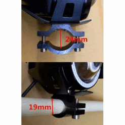 Angel/Devil Eye LED Spotlight, 12V-80V - handlebar hold measurements