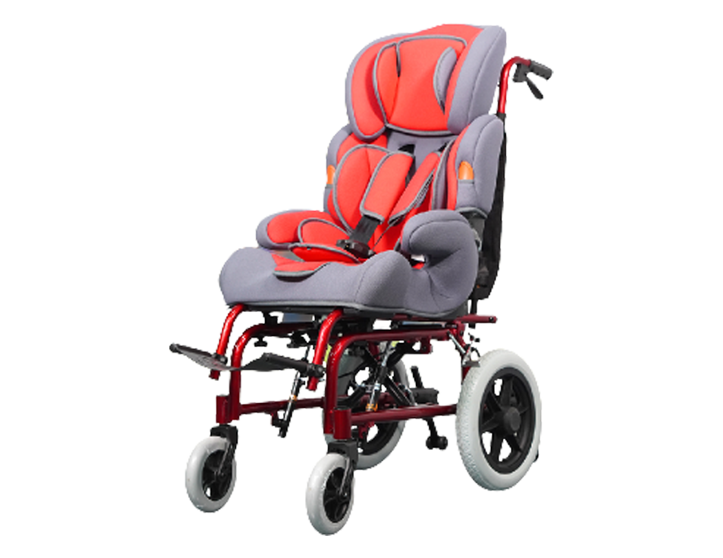 Wheelchair designed for cerebral palsy providing comfort and mobility support